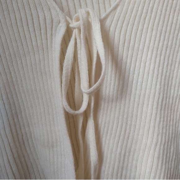 NWOT RARE NastyGal Open Tie Cardigan in Cream Size M - Picture 16 of 16